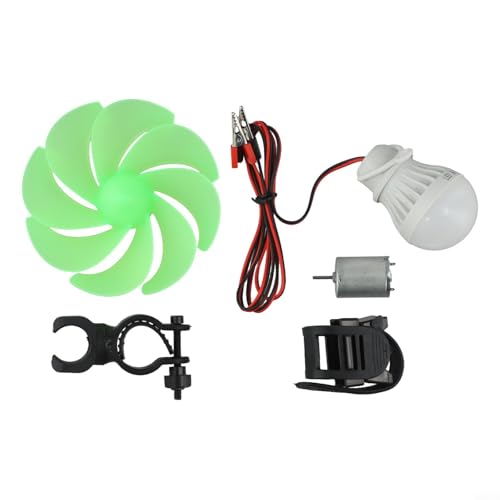 Tidgel Kit de générateur de mini éolienne avec moteur et lames pour projets d'énergie alternative DC 0-22 V Sortie ABS