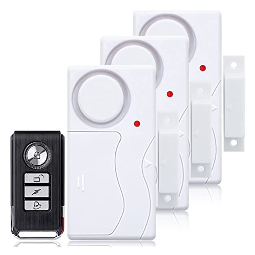 Alarma de ventana abierta de alto decibelio con sensor magnético antirrobo inalámbrico C 2
