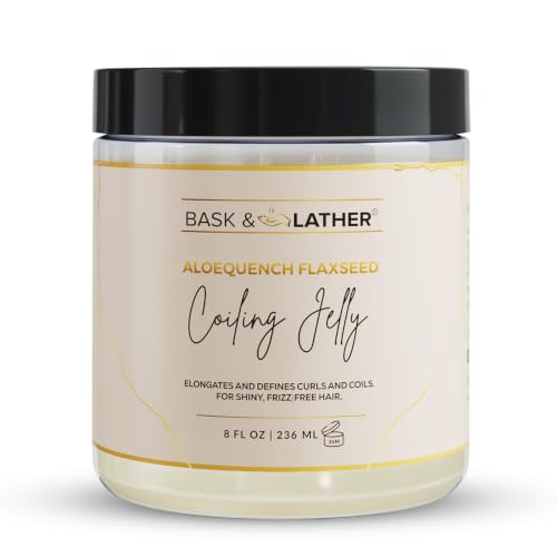 BASK & LATHER Aloequench Flaxseed Coiling Jelly