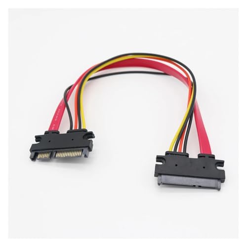 Cable Extensor SATA 3 III 22 Pin Macho a Hembra 0.3 m miniatura 3