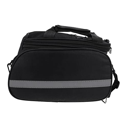 Holibanna Rear Rack Pouch Versatile Bike Bag with Reflective Strips for Night Safety Convenient Handheld Use Easy Installation for Mountain Biking and