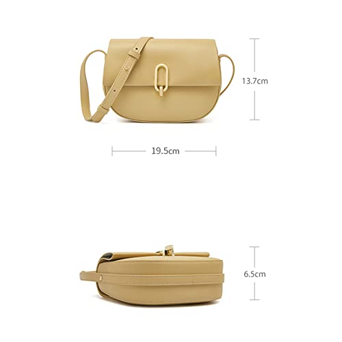 Small Leather Crossbody Hobo Handbags For Women, Ladies Shoulder Messenger Bags With Adjustable Shoulder Strap (Yellow) #TOP2