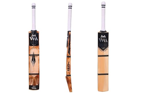 Image of Willow Master AK-47 Hard Tennis Cricket Bat | Lightweight Kashmir Willow Bat for Tennis Ball | Full Size Power Scoop | Ideal for Kids, Youth & Adults | Street & Practice Cricket