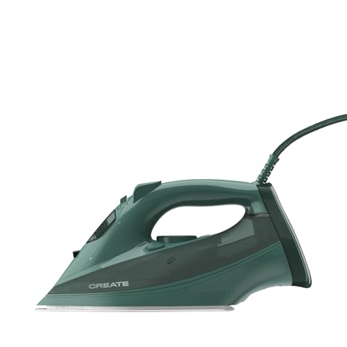 CREATE/IRON FLAT 3000 / Plancha de vapor verde sage/Sistema de encendido rápido, cable de 2m, sistema de seguirdad, deposito de 380 ml, antihaderente y dislizante, 3000W CREATE/IRON FLAT 3000 / Plancha de vapor verde sage/Sistema de encendido rápido, cable de 2m, sistema de seguirdad, deposito de 380 ml, antihaderente y dislizante, 3000W