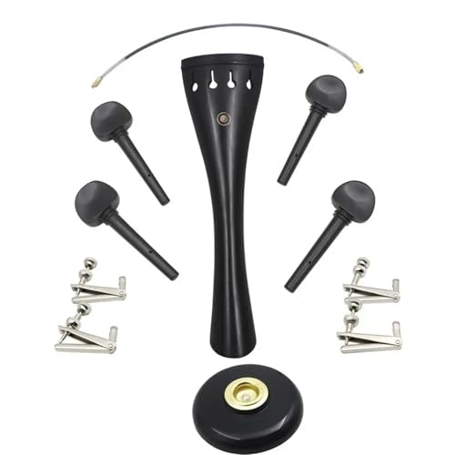 Black 11 In 1 Set Universal Cello Accessories Kits Units Professional Ebony Material Violoncello Parts Assembly Component
