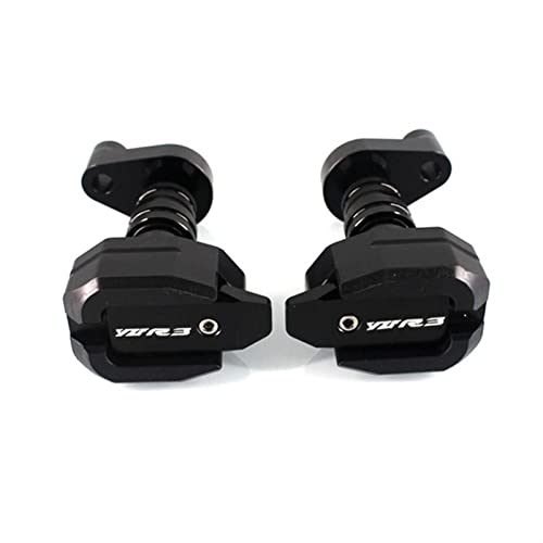 Curseur de cadre moto pour Yamaha YZF R3 2015-2018 noir