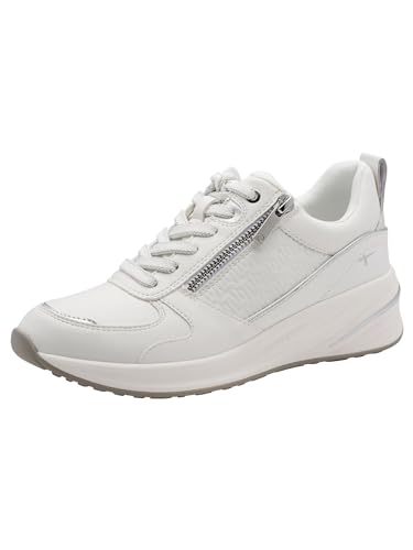 Baskets basses blanc Tamaris 36 souples avec semelle amortissante confortable