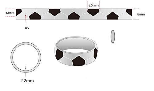 Image of PAMTIER Unisex Spinner Unique NBA Basketball Ring | Stainless Steel, Outdoor Sport Band, Charming Jewelry