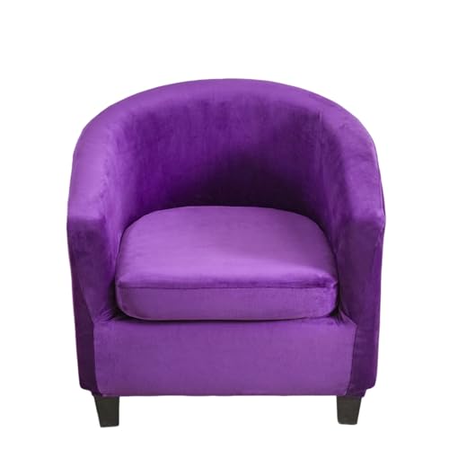 Hearda Housse Fauteuil Club 2 Pieces,Housse Fauteuil Cabriolet Velours avec Housse de Coussin,...