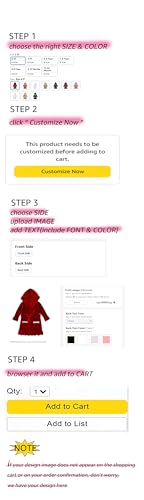 MYGBCPJS Boys Girls Custom Velvet Christmas Hooded Bathrobe Kids Customize Ruffle Long Sleeve Xmas Pajamas Add Own Design3