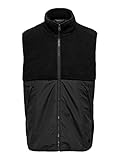 Einfarbig ONLY & SONS male Weste Sherpa