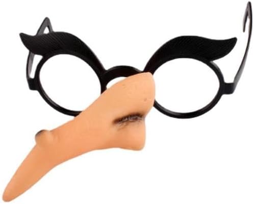 5PCS Witch Costume Nose Disguise Glasses with Nose Clown Nose Glasses Halloween Costume Party for Costume Halloween Birthday Parties Party Eye Glasse Slinky Eyeglasses