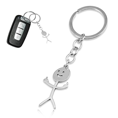 Porte-clés Doodle Hypoallergénique Smiley Face - Accessoire Mode Unique et Cool pour Adolescents Cadeau Créatif