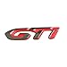 ZHUHUI YUYANGZHI Insignia de Bota Trasera del portón Chrome Y Red Nuevo 9813145 5VD GTI Pegatina Fit para Peugeot 308 306 106 206 205 208 Citroen Bx Pegatinas e imanes