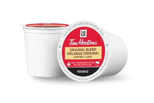 Tim Hortons Original Blend Coffee, light medium roast, Single Serve Keurig Certified K-Cup Pods for Keurig Brewers, 30 Count