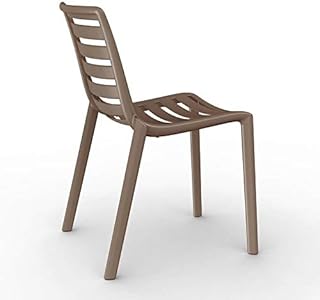 resol Set de 2 sillas de diseño Slatkat para Interior, Exterior, jardín - Color Chocolate