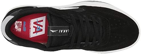 Lakai Footwear Mens Men's Atlantic Skate Shoe, Black/Light Grey Suede, 6 | Image 4