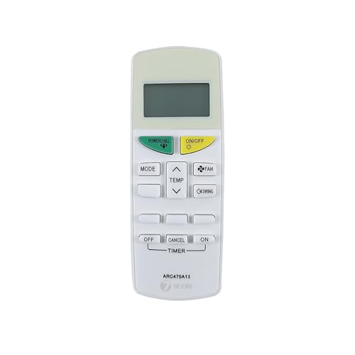 Image of 7SEVEN Compatible with Daikin AC Remote Control ARC470A13 Model 132K Suitable for Split and Window 1 1.5 2 Ton Air Conditioner Remote - Match Each Key by Key Exactly with existing AC Remote Function