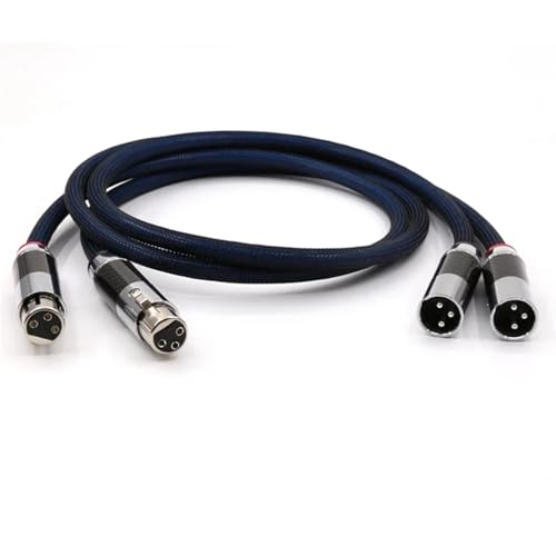 Cable de Audio XLR Plateado Silver Plated 0.5m miniatura 4