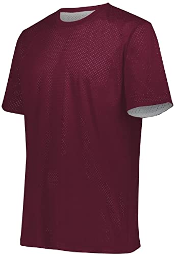 Augusta Sportswear Short Sleeve Mesh Reversible Jersey S Maroon/White