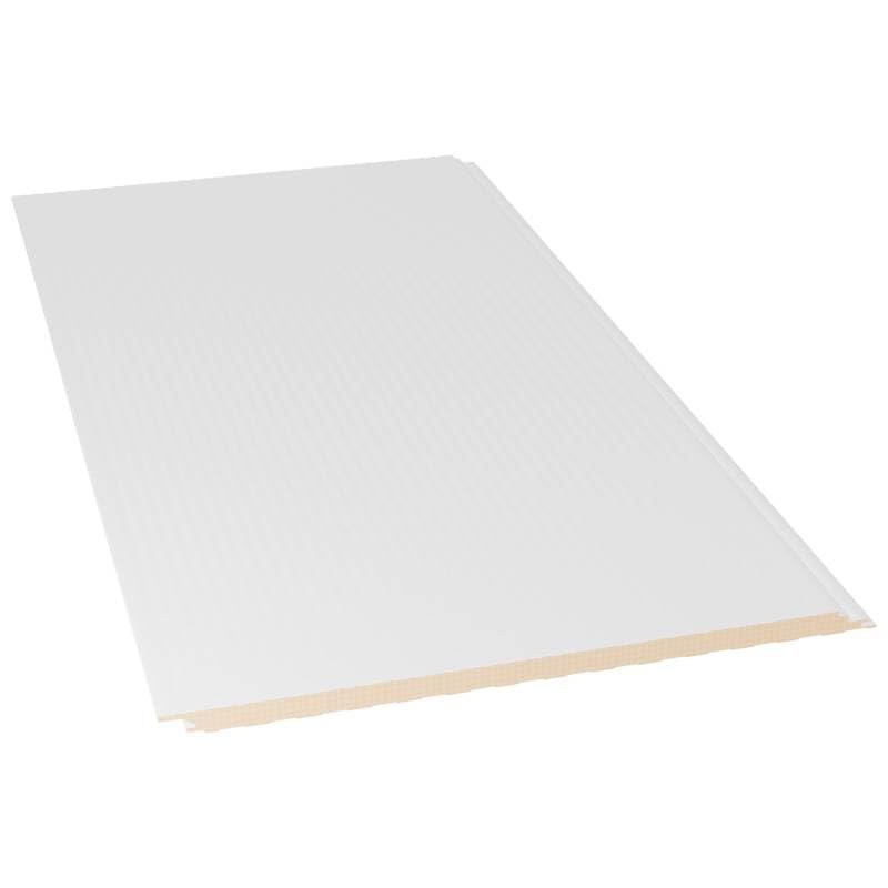 Acero Panel - Panel TOP Fachada Tornillo Oculto | 2000x1000mm | Interior Blanco Pirineo - Exterior Blanco Pirineo | Acero Prelacado | Microperfilado | PU