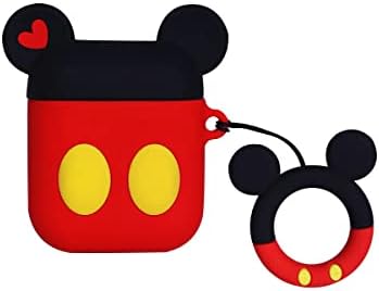 AKXOMY Compatible with Airpods Case, 3D Cute Cartoon Mickey Mouse Airpod Case, Charging Shockproof Earphone Case Cover for Apple AirPods 1&2 Case (Mickey)