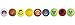 Star Wars Angry Birds Koosh Set of 9 Star Wars Character Balls