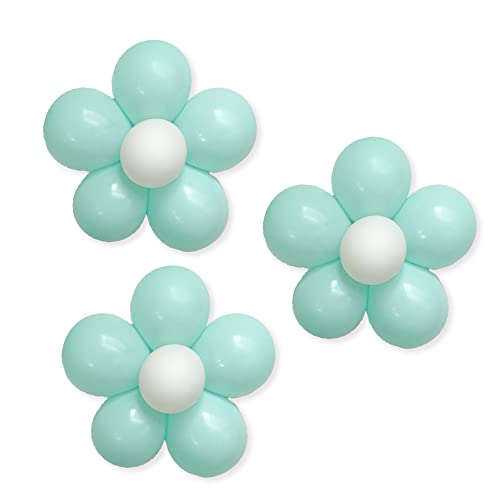 Hanamei バースデー 飾り付け フラワー バルーン キット 誕生日 男 女 装飾 風船 ガーランド 流行 スタイル (フラワー単品 3個セット(ミント))