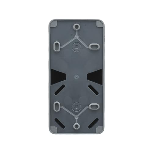 DEBFLEX Cyklone – Wechselschalter + Steckdose für den Außenbereich, wasserdicht – IP55 – Innen/Außen – Aufputz – Anthrazit – 150 x 75 x 65 mm