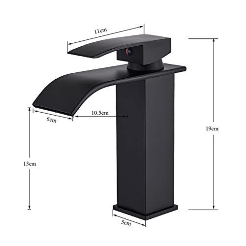 Robinet mitigeur cascade or brossé pour moderniser une vasque de salle de bains - 8