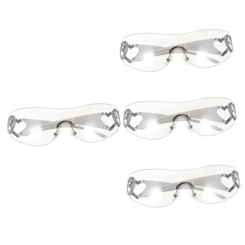 Lunettes de soleil amour sans cadre pour mariage et look mode de la Saint-Valentin