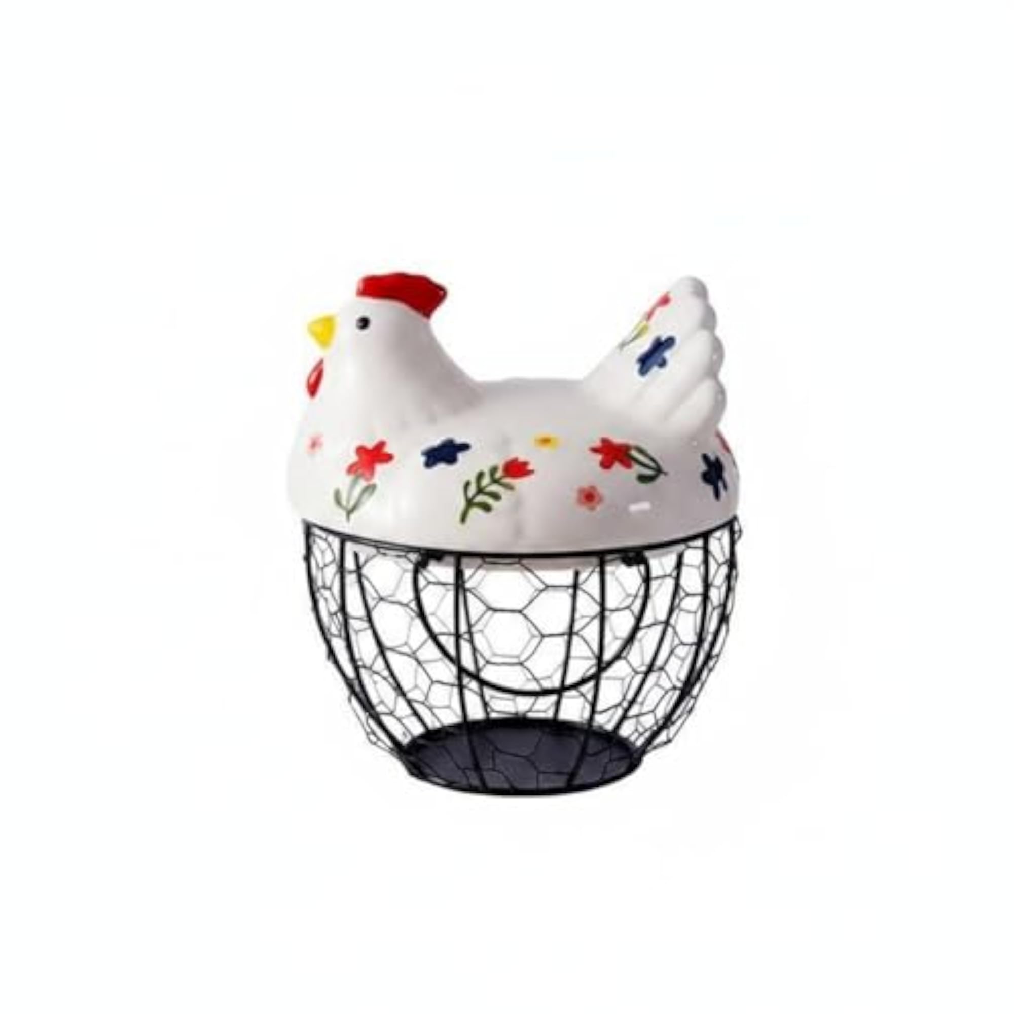 Multi-Purpose Ceramic Chicken Basket Holder
