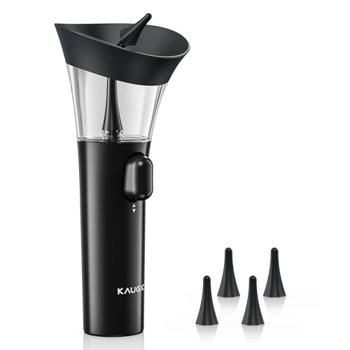 KAUGIC Ear Wax Removal Kit, Manual Ear Cleaner with 7M Water Pressure & Soft Silicone Tip, Safe Ear Cleaning Tool, FSA HSA Eligible