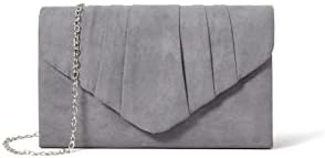 SwankySwans Women's Iggy Suede Velvet Envelope Party Prom Clutch Bag Clutch