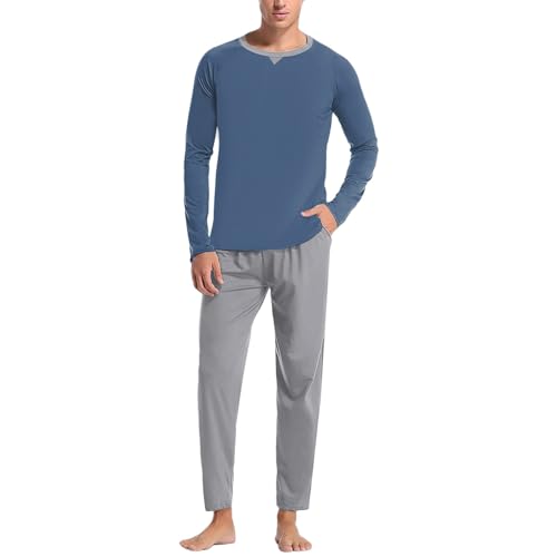 Pyjama à carreaux en deux pièces pour homme en coton | Élégance et douceur nocturne