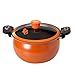 Cooker a pressione antiaderente - pentola di cottura rapida con coperchio trasparente | Distribuzione di calore efficiente per la zuppa in stufata bollente che per la casa e l'uso qu immagine