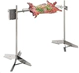46in Heavy-Duty Rotisserie Grill Kit 132LB Capacity BBQ Pig & Lamb Roaster with Dual 50W/52W Stainless Steel Motors Outdoor Height-Adjustable Spit Rotisserie Set