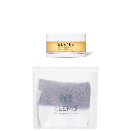 Bundle of Elemis Pro-Collagen Reinigungsbalsam 50g + Elemis Luxuriöses Reinigungstuch-Duo
