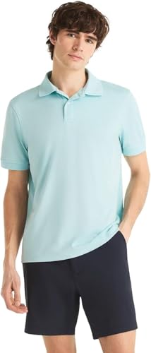 Polo clásico para hombre Nautica de algodón suave y manga corta