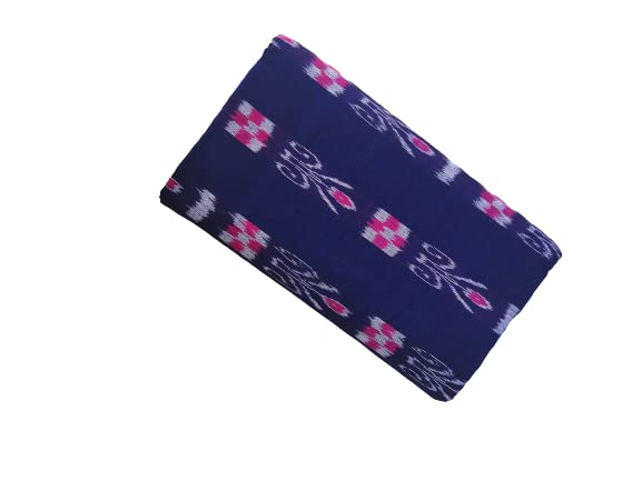 GHL – GUENDICHA HAAT LLPSambalpuri Certified Handloom Cotton Fabric, Deep blue, 2.5 meters