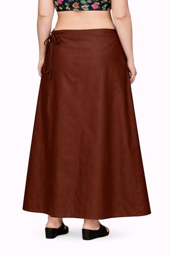 Image of CITIX Pure Cotton Petticoat for Woman Saree | Adujastable Drawstring Waist