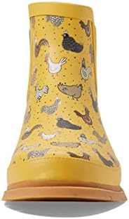 Western Chief Chelsea Waterproof Rain Boots For Women Offers Rubber Upper, Textile Lining, And Synthetic Outsole Hen Frenzy 9 M | Image 1