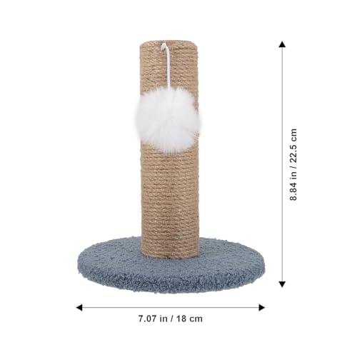 Rascador para gatos vertical azul cielo con cuerda de sisal miniatura 2