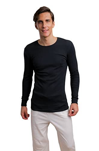 Cottonique-Mens-Hypoallergenic-Longsleeve-T-Shirt-Made-from-100-Organic-Cotton-Black