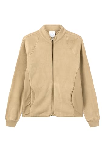 Champion Legacy Women, Micro Polar Fleece Full Zip Sweatshirt, M, Light Brown