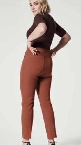 SPANX Women's On-The-Go Ankle Slim Straight Pants, Bronze Glow, Small2