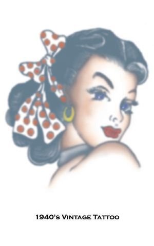 Tinsley Transfers 1940S Vintage Girl Tattoo: Halloween Accessory