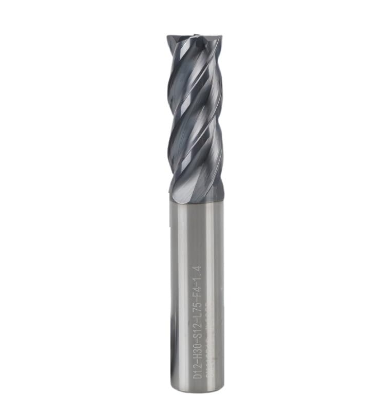 10 sztuk frezów trzpieniowych z węglika wolframu HRC72, 4-ostrzowych, do frezów CNC, 6, 8, 10, 12, 18, 20 mm, do stali twardej(8X24X8X60)