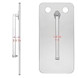 Emiif Adjustable Folding Table Legs 510-760mm Telescopic RV Table Base with Locking Mechanism for Campervan Caravan Boat Yacht - Silver - Image 7