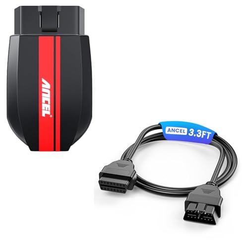 ANCEL BD200 OBD2 Scanner Bluetooth - Code Reader & Check Engine Diagnostic Scan Tools+ANCEL OBD2 Scanner Extension Cable - Detailed View